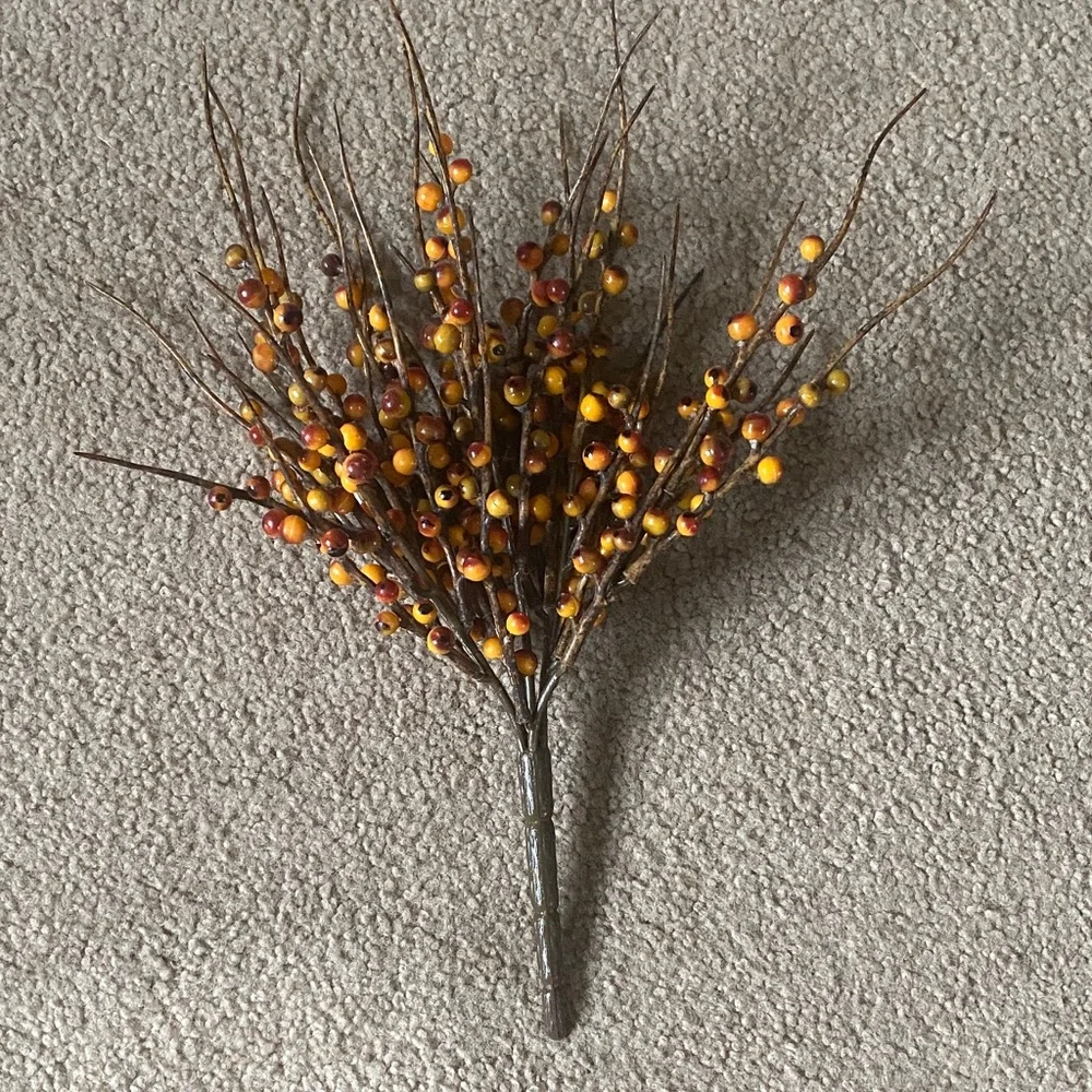 Autumn Rust Berry Branch Home Accent